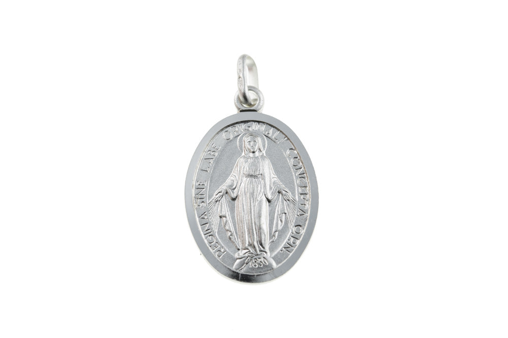 Sterling silver 20mm miraculous medal 10385