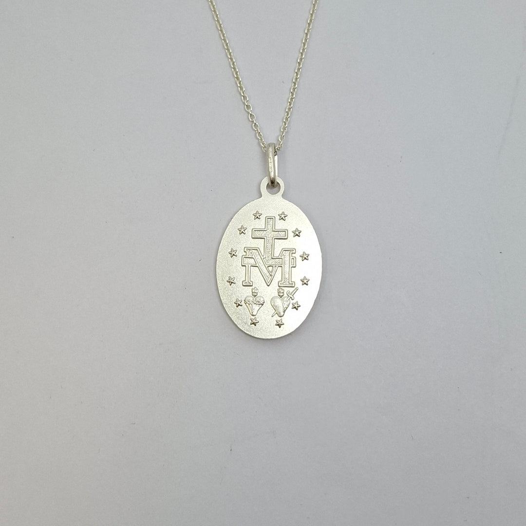 Sterling silver 20mm miraculous medal 10385