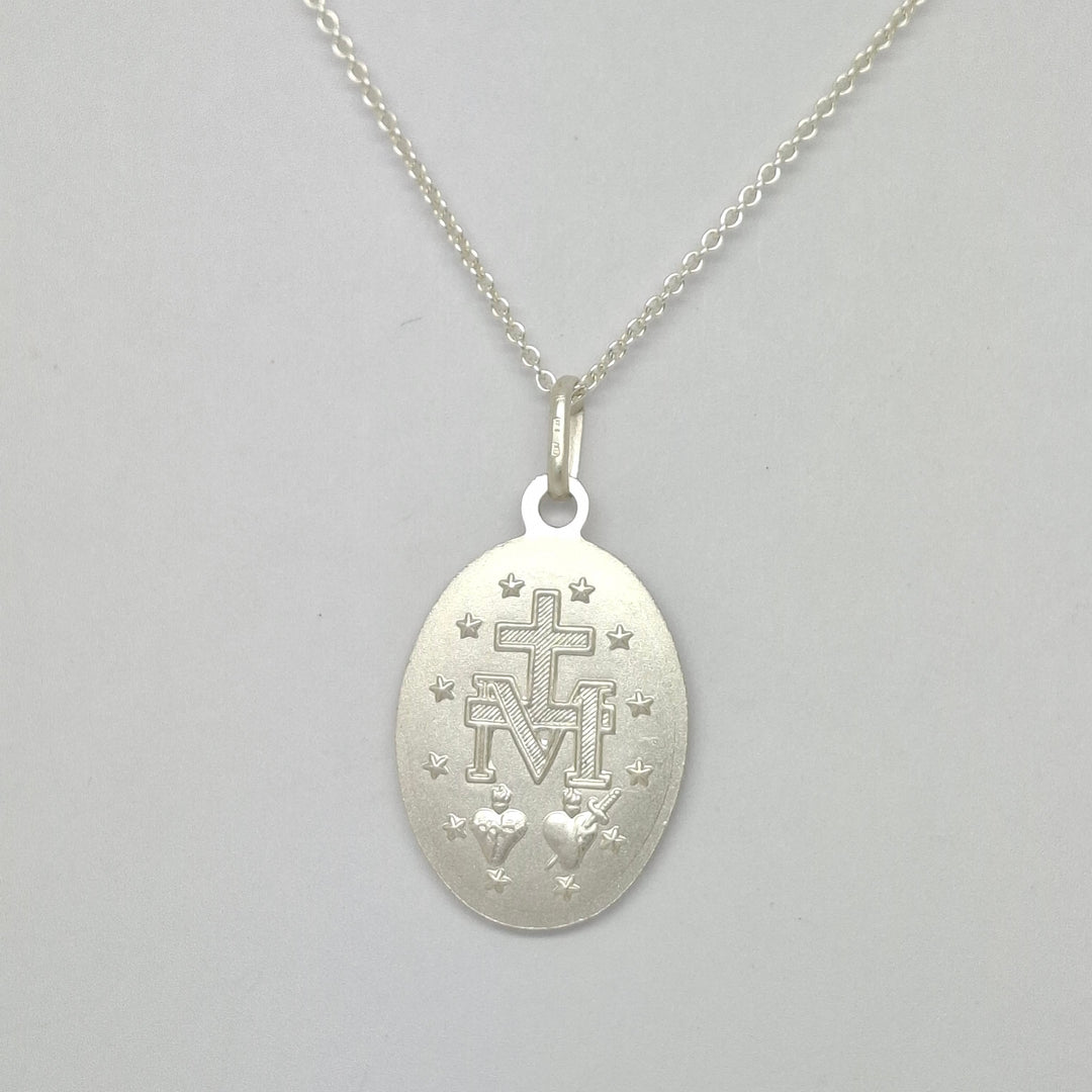 Sterling silver 20mm miraculous medal 10385