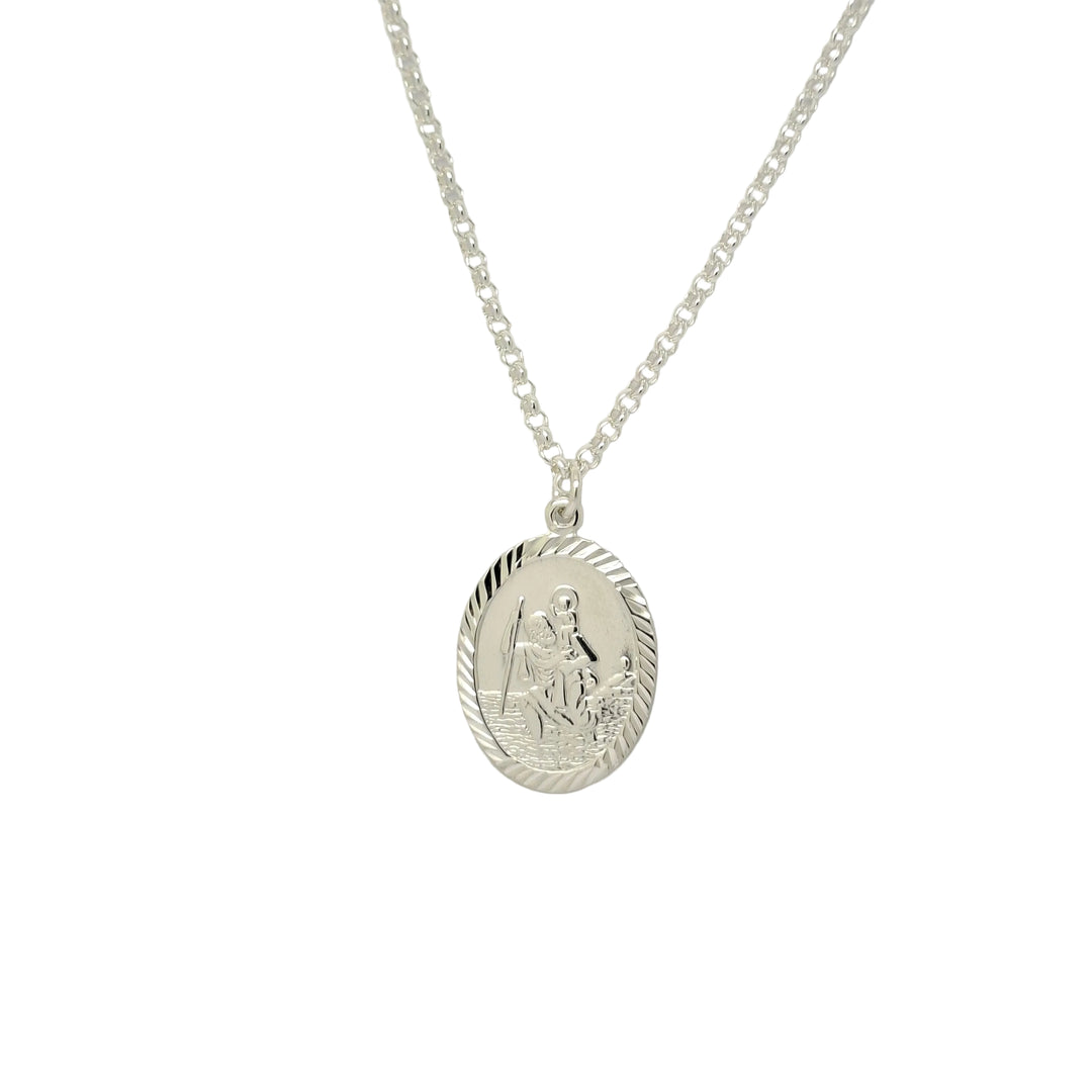 sT. cHRISTOPHER MEDL + CHAIN