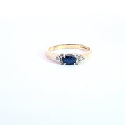 Diamond & Kanshan Sapphire ring 37017