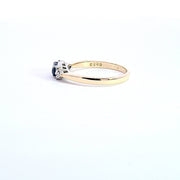 Diamond & Kanshan Sapphire ring 37017