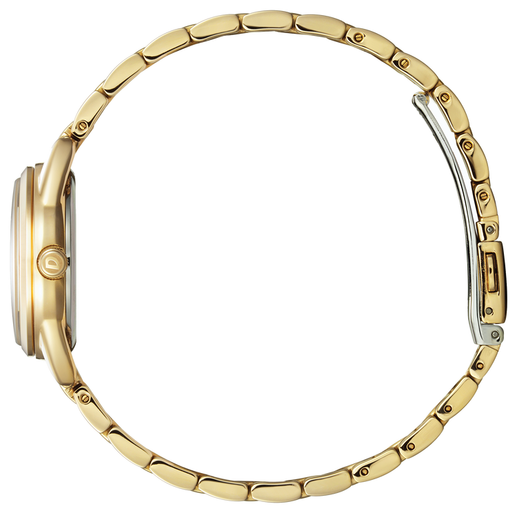 Citizen Gold tone EM0682-74 Eco Drive mini ladies watch 37003 - Armin Lowe Jewellers