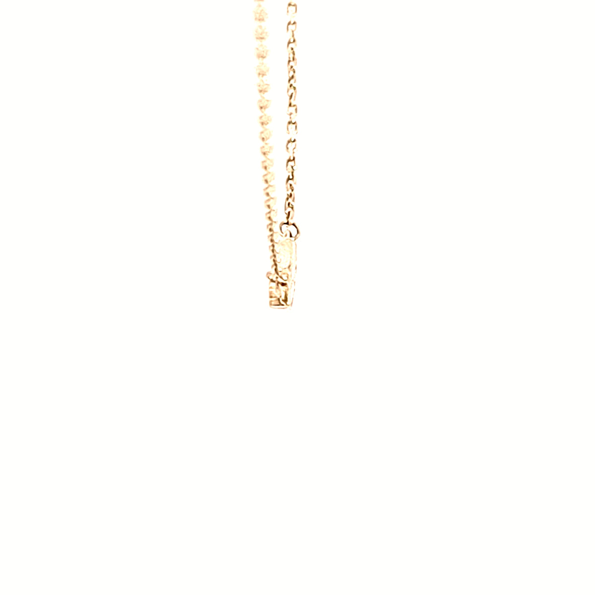 Gold CZ set Arc necklace 36644 - Armin Lowe Jewellers