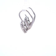 Drop square CZ earrings 36918