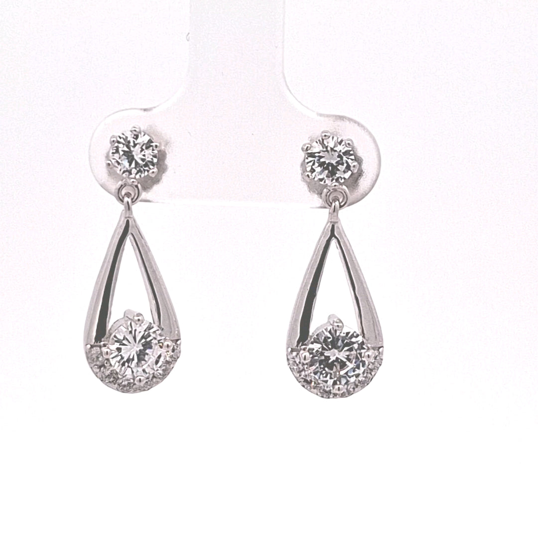 Drop loop earrings 38066