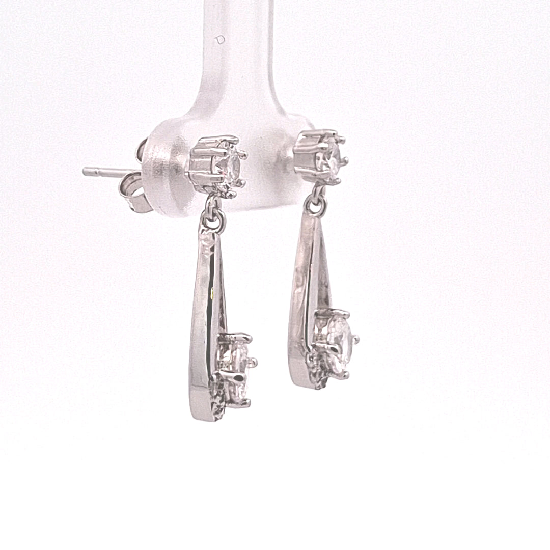 Drop loop earrings 38066