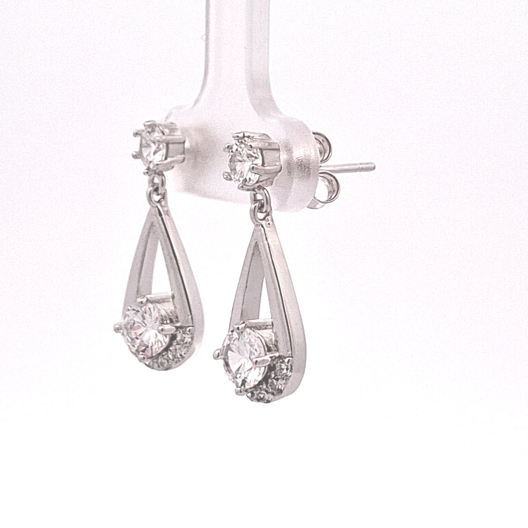 Drop loop earrings 38066