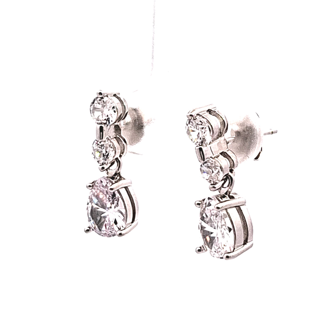 Pear drop earrings 38068
