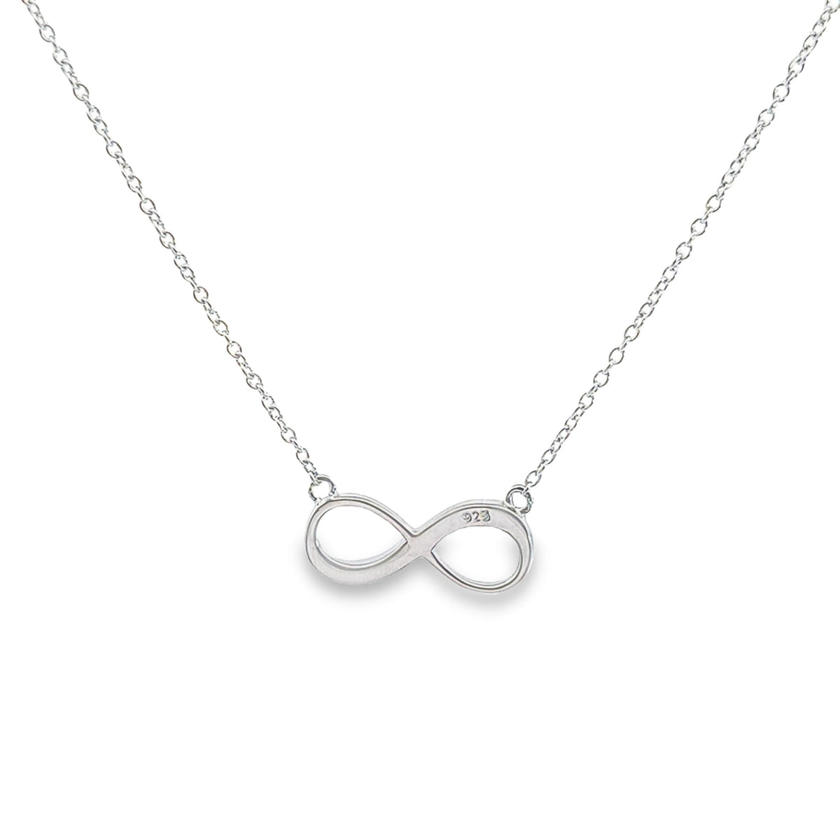 Sterling silver sculpted Infinity necklet 36688 - Armin Lowe Jewellers