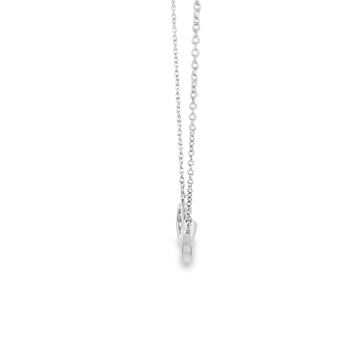 Sterling silver sculpted Infinity necklet 36688 - Armin Lowe Jewellers