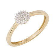 Urchin Diamond Cluster Ring In Yellow Gold 36811