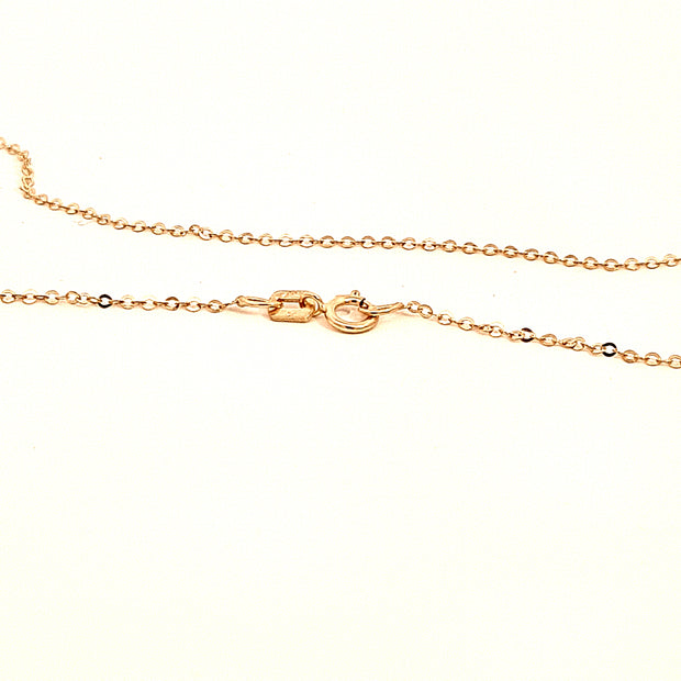 9ct gold 18"/46cm trace chain for pendant 32115