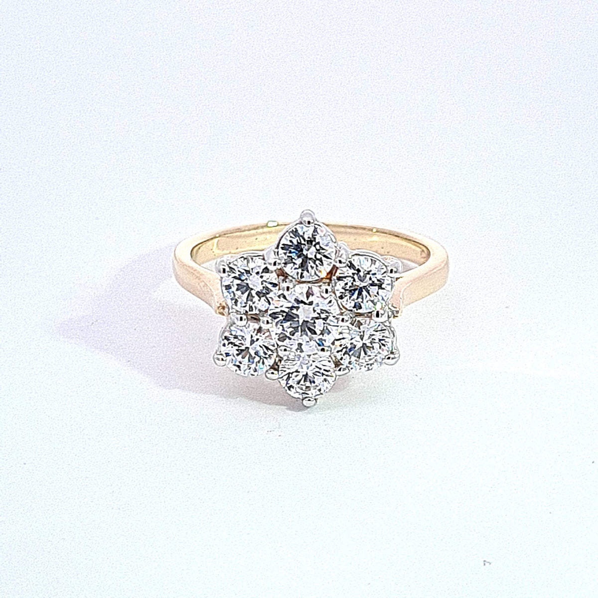 Gold Star Cluster ring 37025 - Armin Lowe Jewellers