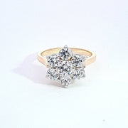Gold Star Cluster ring 37025