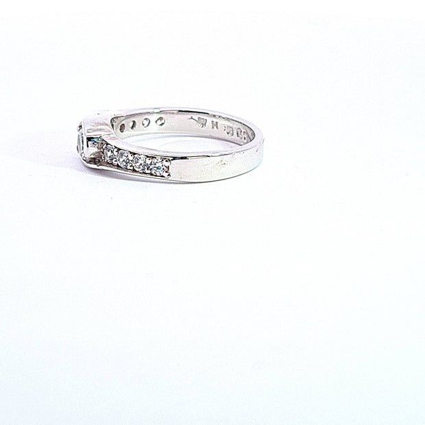 White gold You & Me ring 37037