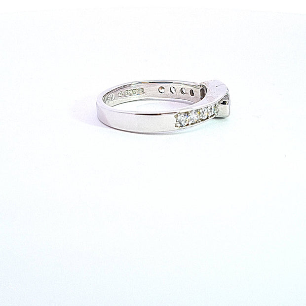 White gold You & Me ring 37037