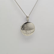 Round two picture locket on 18" chain 34059