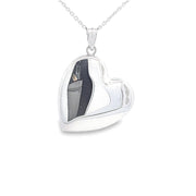 Sterling silver 2 picture locket 36916