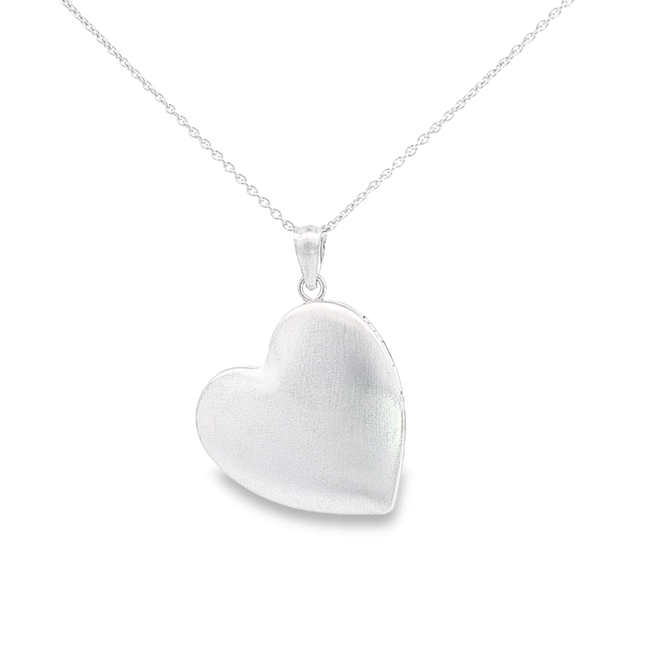 Heart shaped 2 picture locket 36917 - Armin Lowe Jewellers