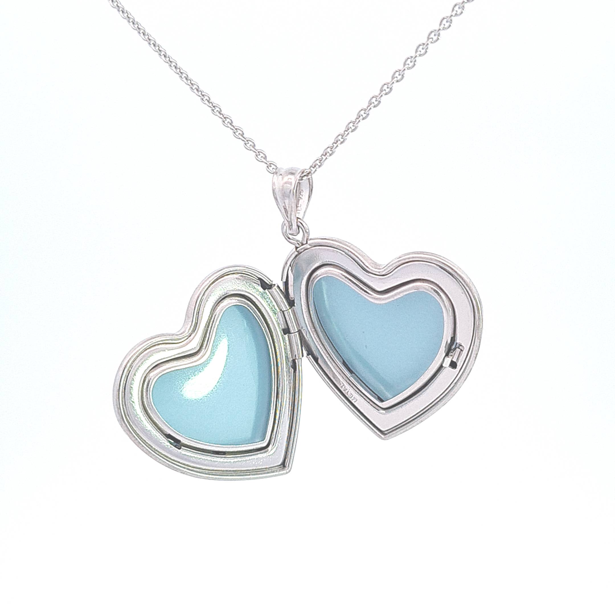 Heart shaped 2 picture locket 36917 - Armin Lowe Jewellers