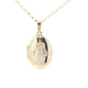 Gold Oval picture locket 36752