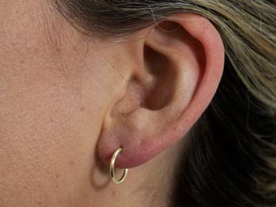 12mm 14ct Gold Filled hinged sleepers 38778