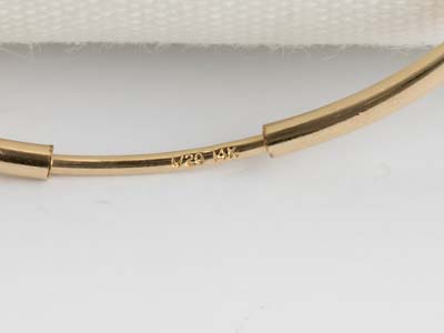 12mm 14ct Gold Filled hinged sleepers 38778