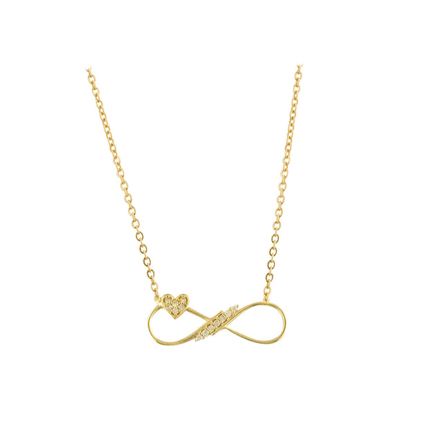 Gold Infinity necklace 36407