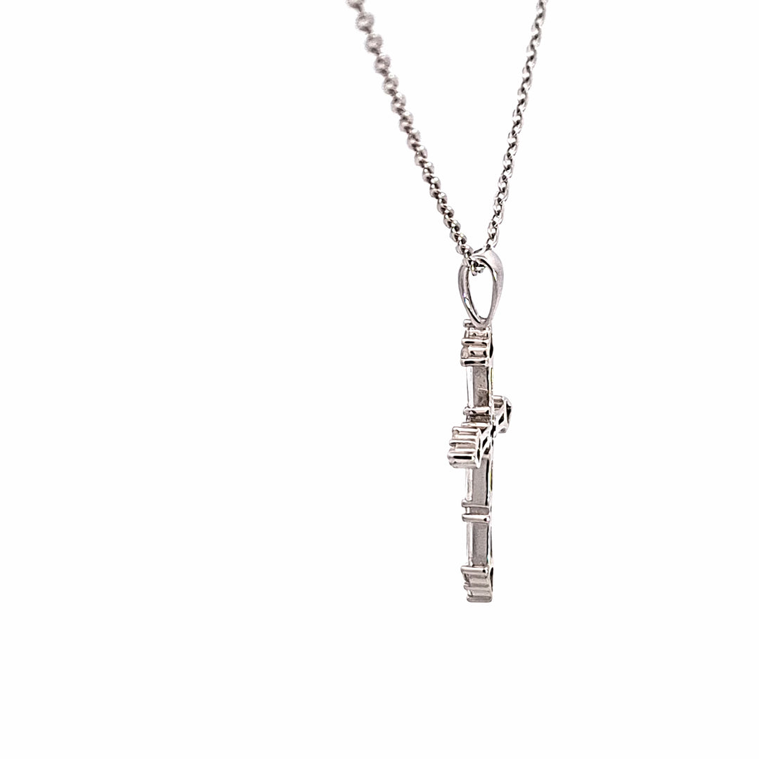 CZ Cross pendant 38376
