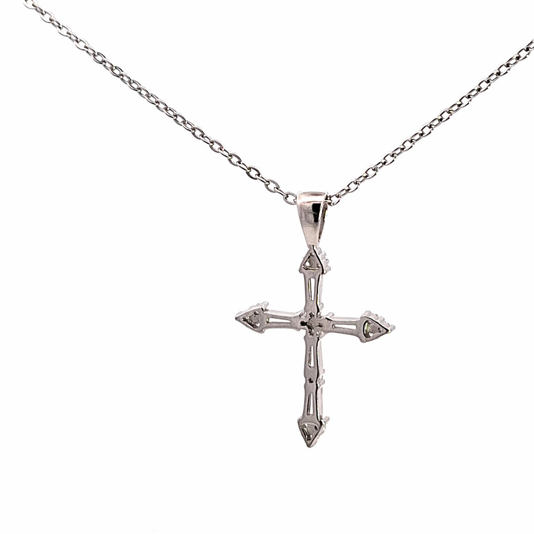 CZ Cross pendant 38376