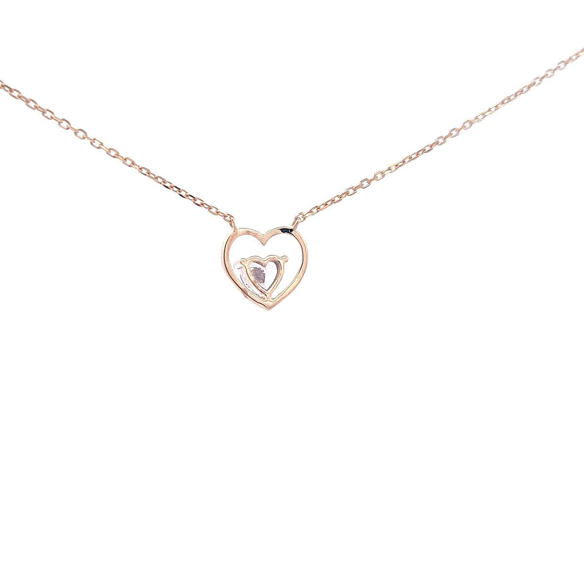 Gold Heart necklace 37257 - Armin Lowe Jewellers