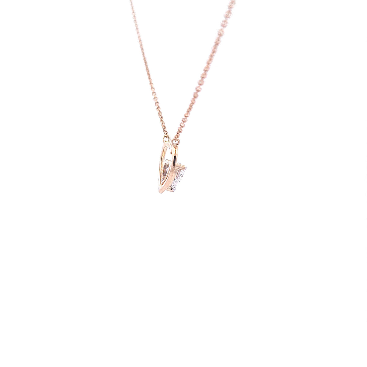 Gold Heart necklace 37257 - Armin Lowe Jewellers