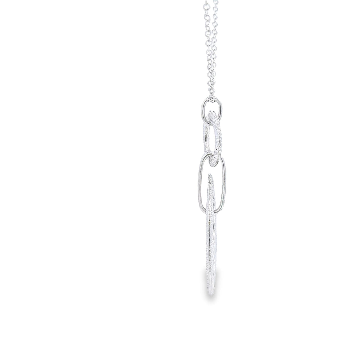 Organic Sterling silver pendant 36975 - Armin Lowe Jewellers
