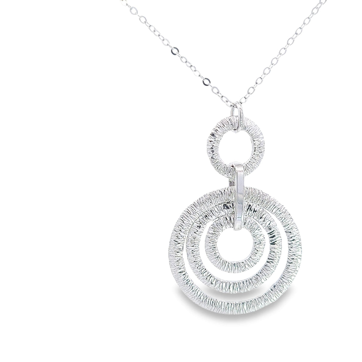 Organic Sterling silver pendant 36975 - Armin Lowe Jewellers