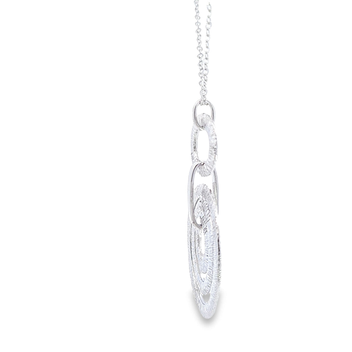 Organic Sterling silver pendant 36975 - Armin Lowe Jewellers