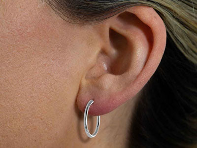 Sterling Silver Endless Hoops 18mm 36424 - Armin Lowe Jewellers