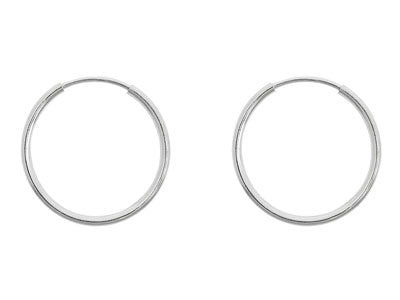 Sterling Silver Endless Hoops 18mm 36424 - Armin Lowe Jewellers