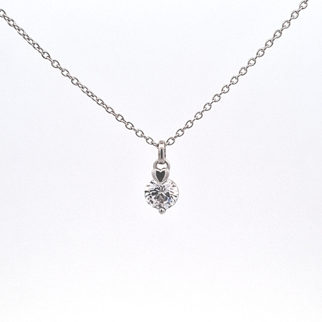 Mother and child Heart necklace 38084