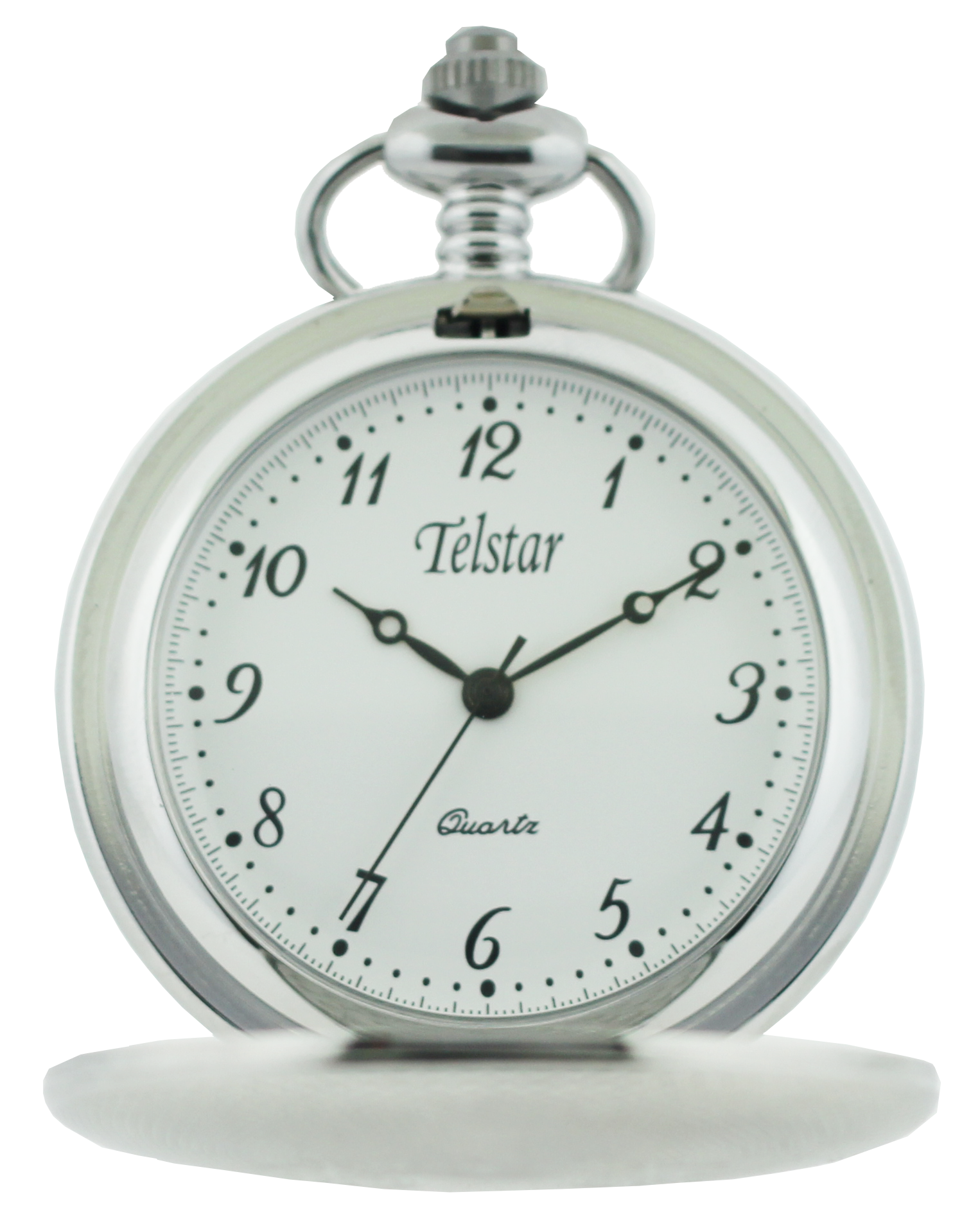 Telstar P1028 CSW Hunter quartz pocket watch and chain 37005 - Armin Lowe Jewellers