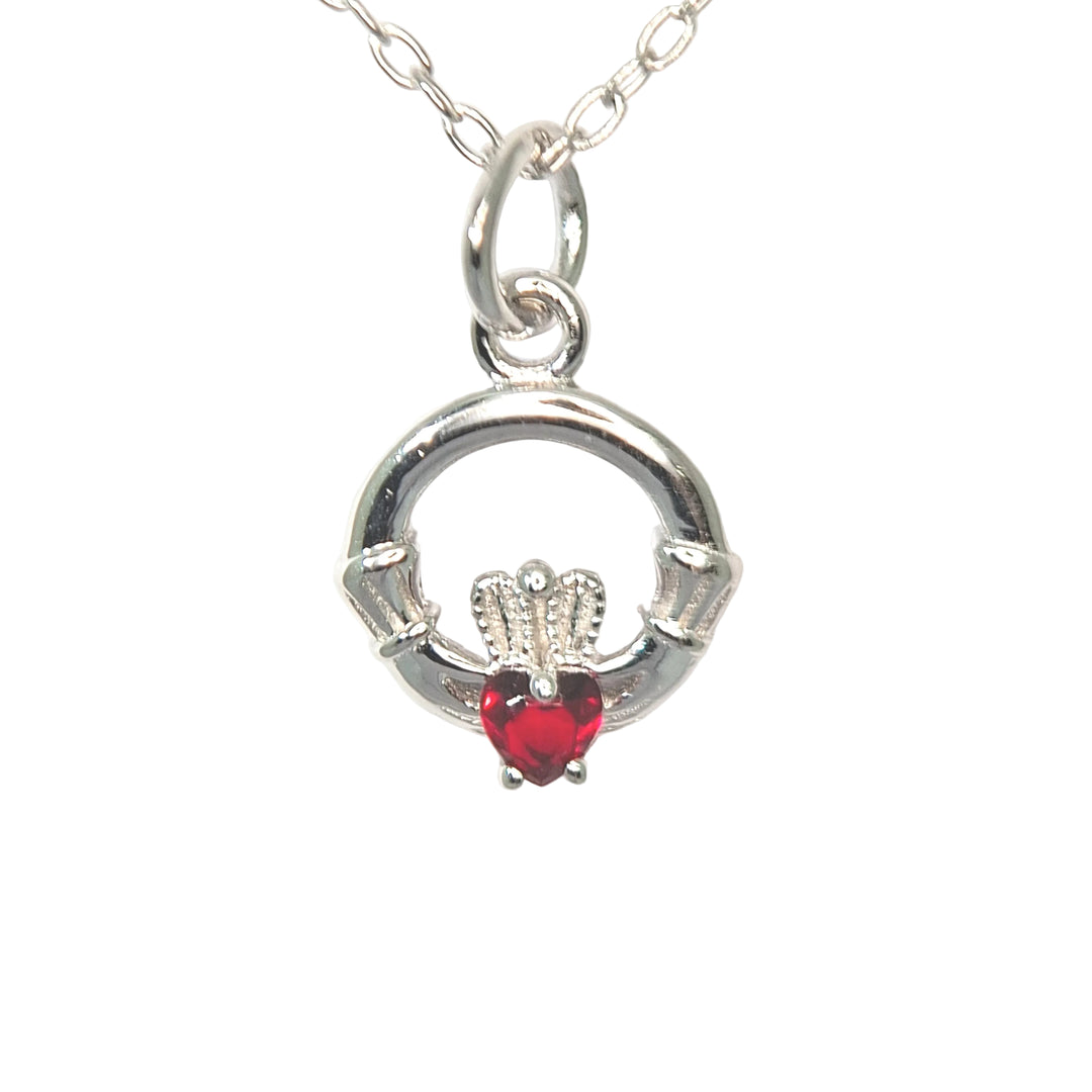 July petite silver Claddagh pendant