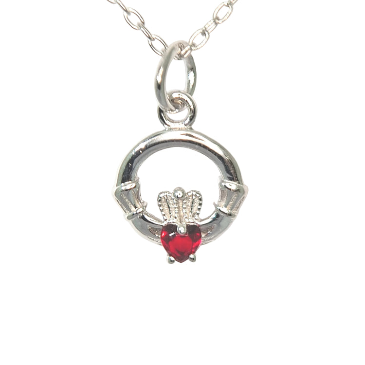 July petite silver Claddagh pendant
