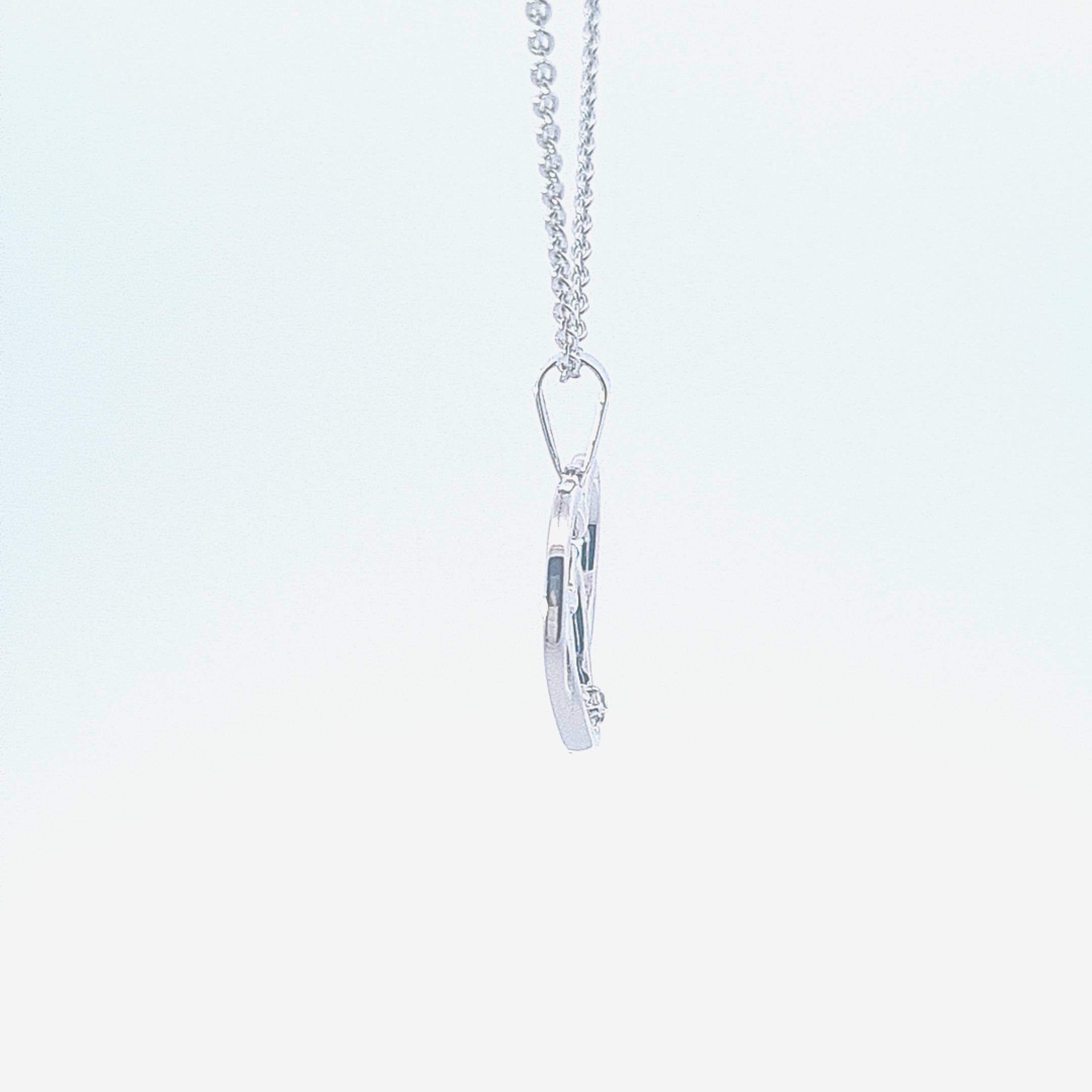 Heart in Heart silver pendant 37263 - Armin Lowe Jewellers