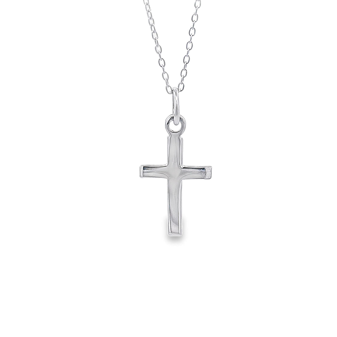 Sterling silver plain cross 33148 - Armin Lowe Jewellers
