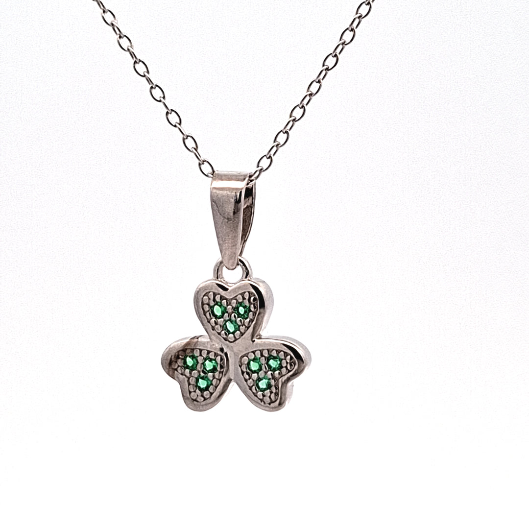 Silver Irish Shamrock pendant 38750
