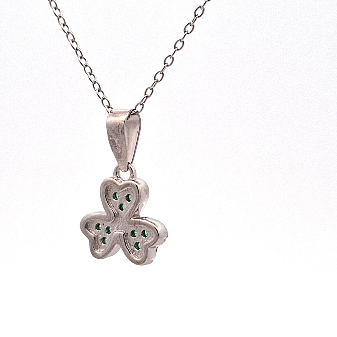 Silver Irish Shamrock pendant 38750
