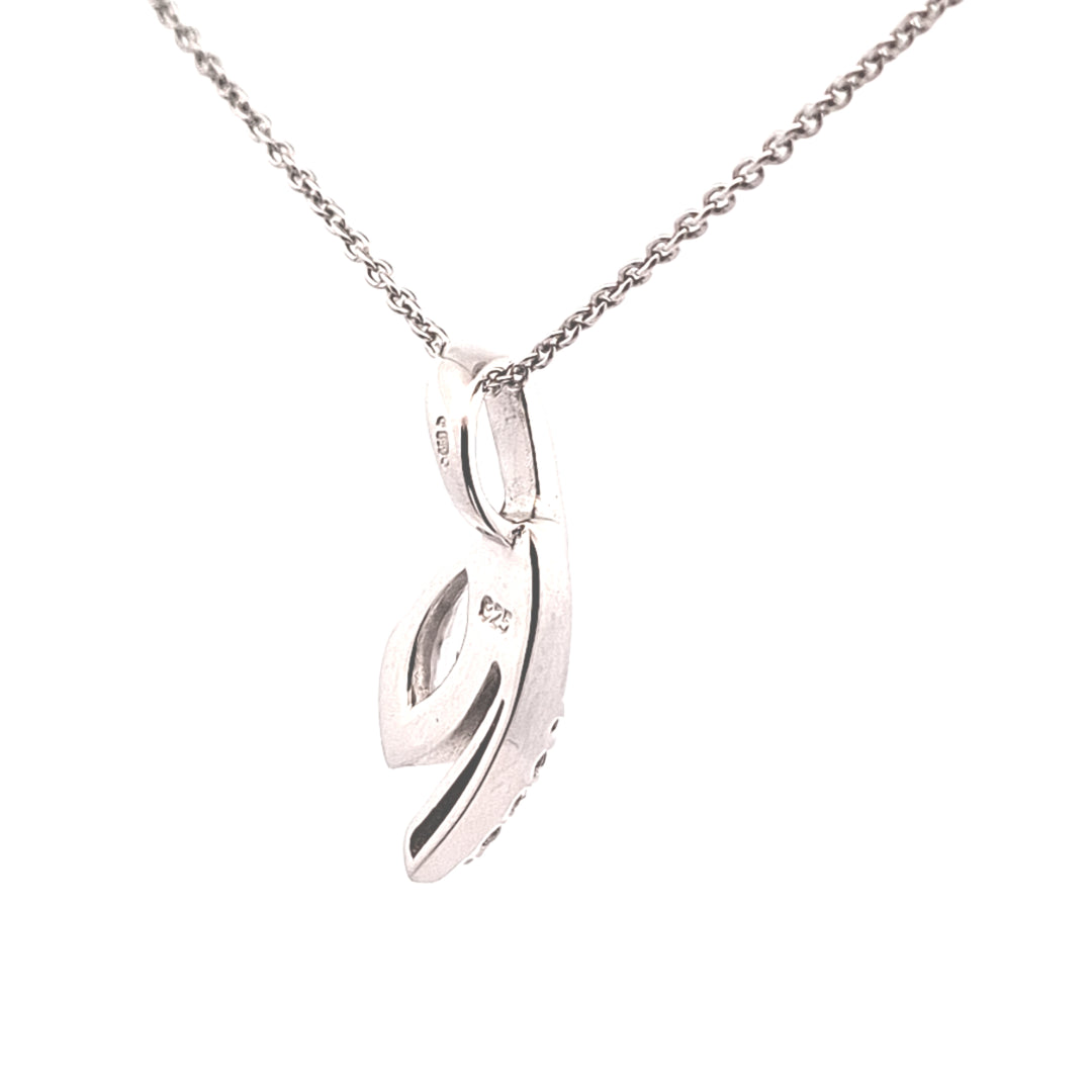 Cubic Zirconia Marquise fancy arc ladies pendant 38000