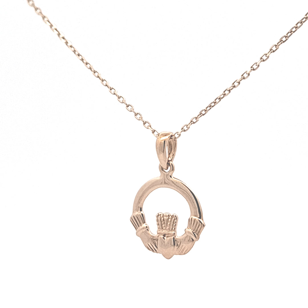 Gold Claddagh pendant 38768