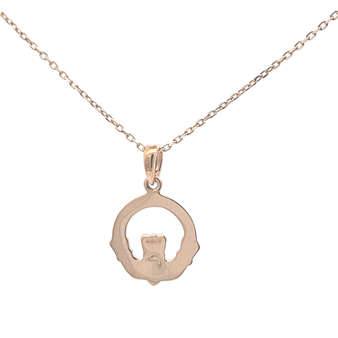 Gold Claddagh pendant 38768