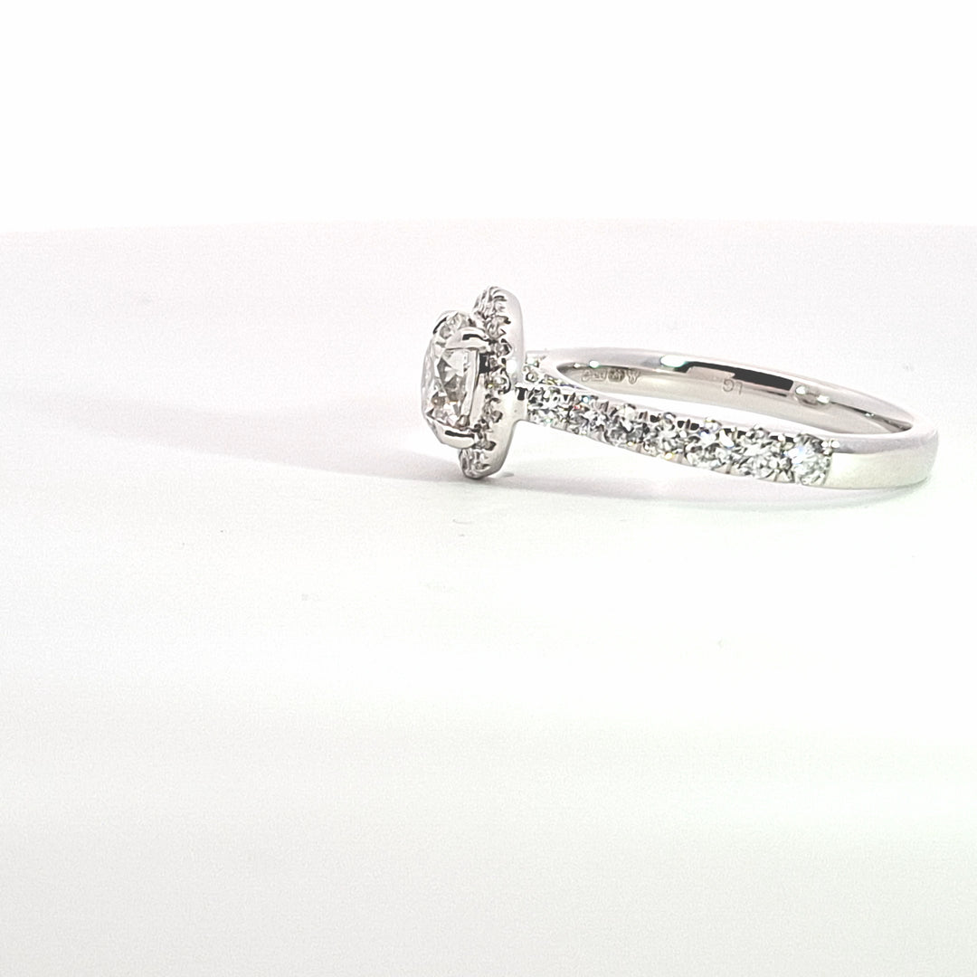 1.03ct Lab Diamond Halo Cluster (G/VS1) 38202